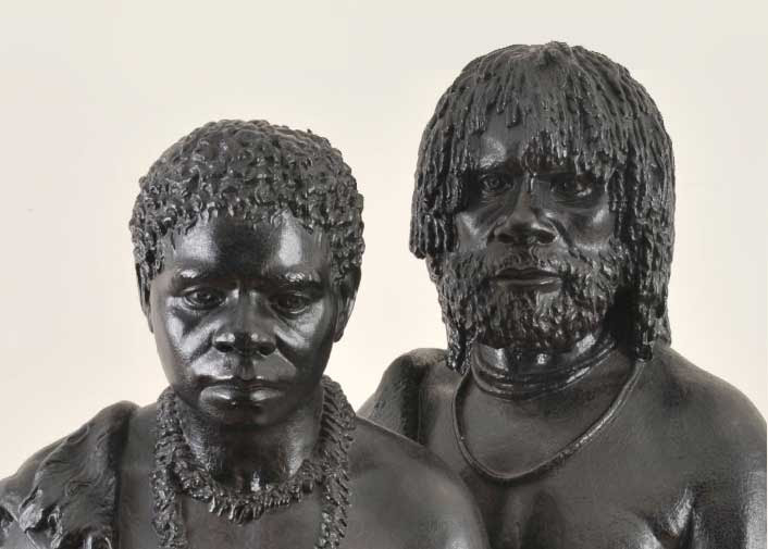 Trouganinni and Woureddy - Benjamin Law sculpture